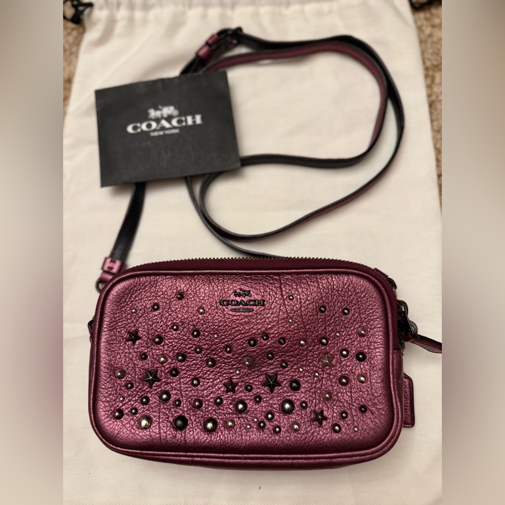 COACH Sadie Crossbody Clutch With Star Rivets